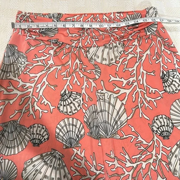 Boston Proper Orange and Pink Wide Leg Pants - Picture 6 of 9